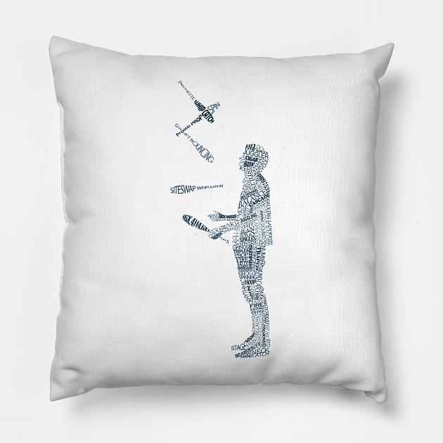 Tshirt - Juggling Typology Pillow by samjmann