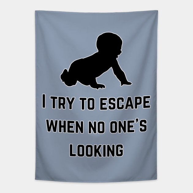 I try to escape when no one is looking (MD23KD001) Tapestry by Maikell Designs