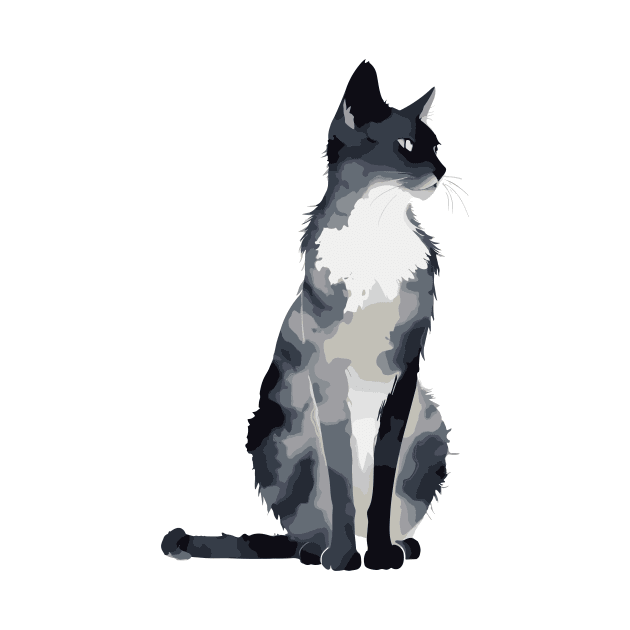 Cat watercolor by aceofspace