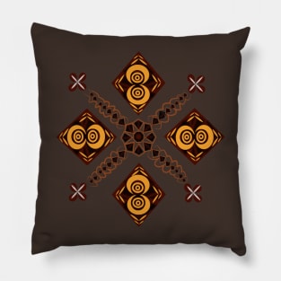 African Inspired (Diamonds and Eyes) Pillow