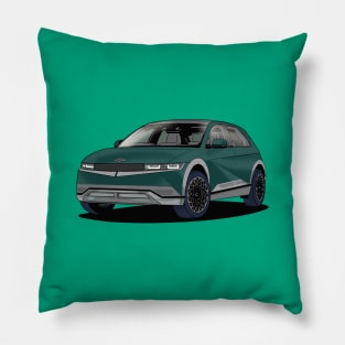 Hyundai Ioniq 5 Blue Green Electric Car Pillow