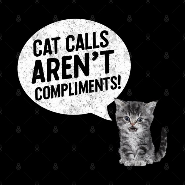 Cat Calls Aren't Compliments Feminist Womens Rights Pro Roe by Lavender Celeste