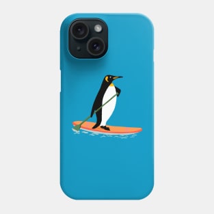 Penguin Paddleboarding Phone Case