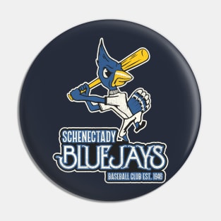 Defunct Schenectady Bluejays Baseball Team Pin