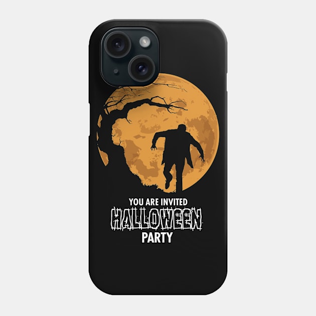 You Are Invited Halloween Party Phone Case by KewaleeTee