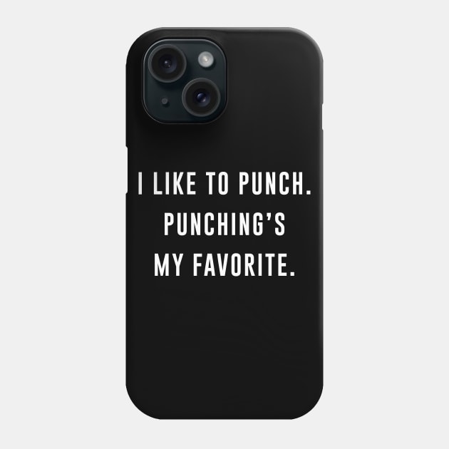 I Like to Punch Punching's My Favorite Phone Case by amalya