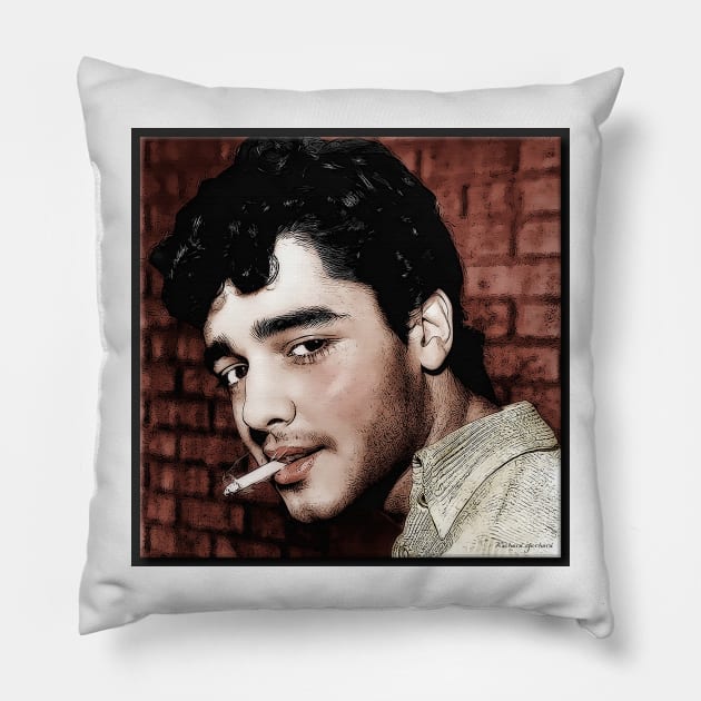 Sal Mineo Pillow by rgerhard