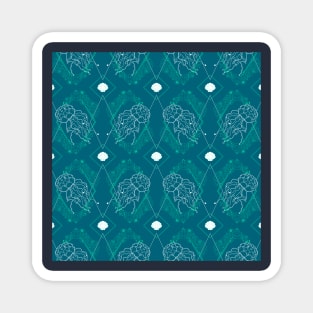 Teal Jellyfish Magnet