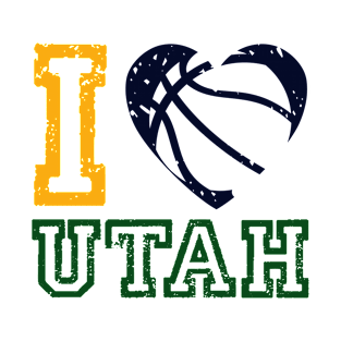 Basketball Utah Team Color T-Shirt