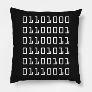 Hacker (binary) Pillow