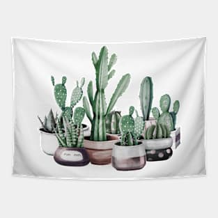 Southwest Cacti Family Tapestry