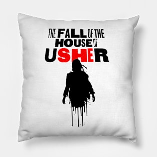 The Fall of the House of Usher Carla Gugino skull mask Pillow