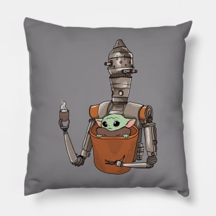 Tea Loving Robot Pillow