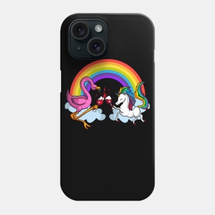 Unicorn Flamingo Party Phone Case