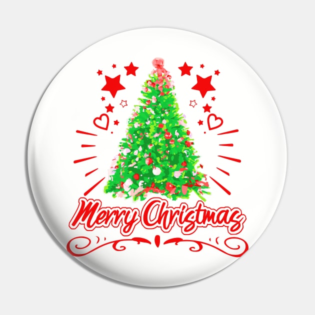 Christmas Tree Merry Christmas Red Pin by dnlribeiro88