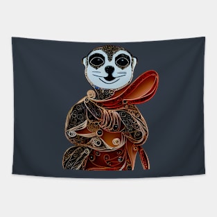 Paper Quill Meerkat Tapestry