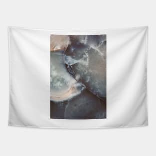 Celestial Blue Quartz Abstract, Right Tapestry