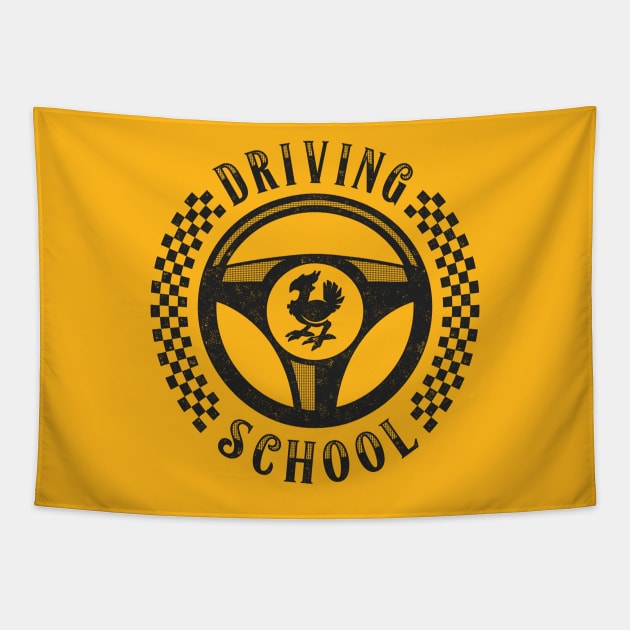 Chocobo Driving School Tapestry by logozaste