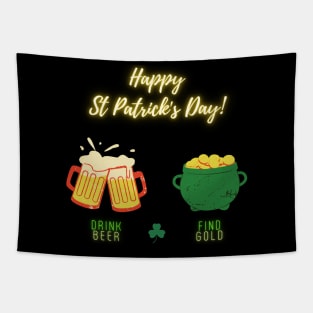 Happy Saint Patrick's Day! Drink Beer, Find Gold Tapestry