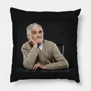 Happy senior man Pillow