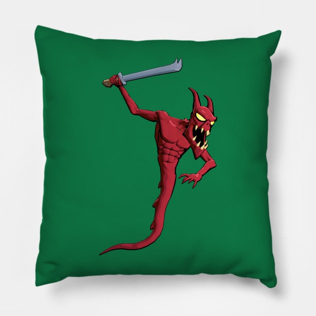 Get down and Boogeyman Pillow by Implausible Industries