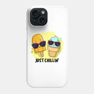 Just Chillin Cute Ice Cream Pun Phone Case