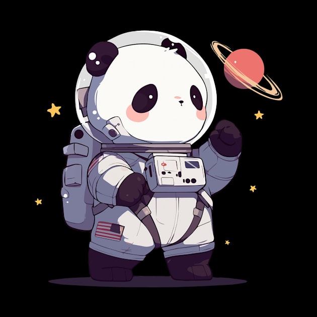 Panda Astronaut - Panda Bear Japanese by Anassein.os