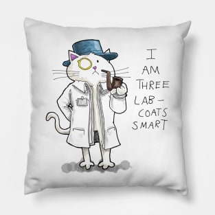 Dapper Cat - Lab Coats Pillow