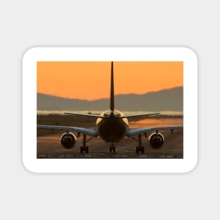 Aeroplane taxiing on a runway (T610/0423) Magnet