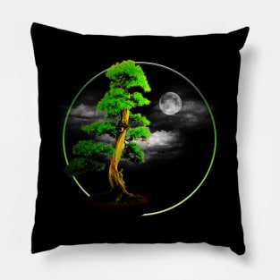 Bonsai tree (night) Pillow