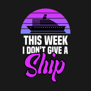 Funny Retro Cruise Art For Men Women Cruising Ship Vacation Lovers T-Shirt