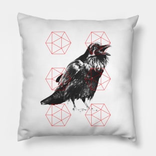 sacred crow Pillow