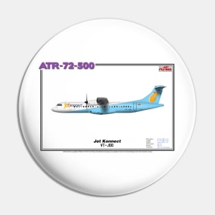 Avions de Transport Régional 72-500 - Jet Konnect (Art Print) Pin