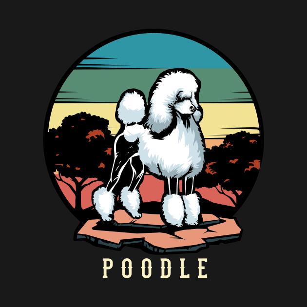 Poodle | Retro design for Dog Lovers by WearthisWearthat