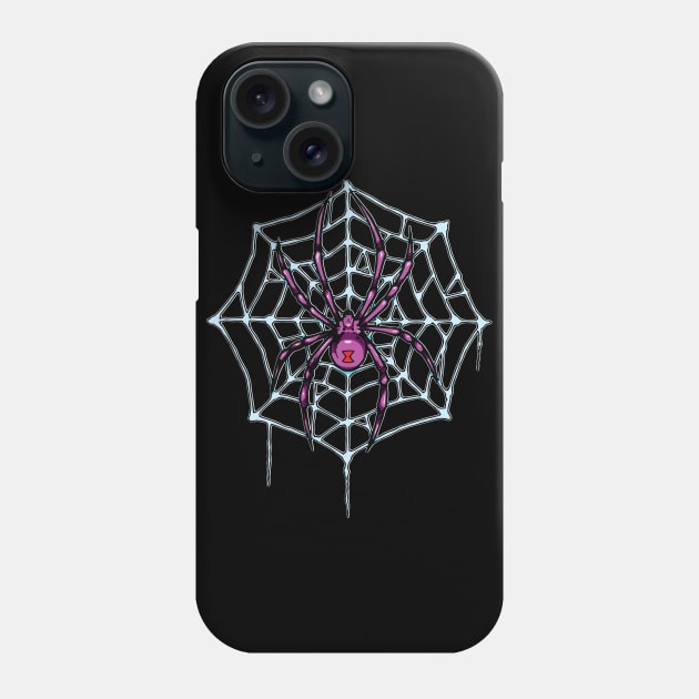 Black Widow Phone Case by Laughin' Bones