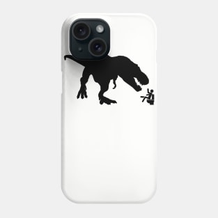 T-Rex VS Man On Toilet Jurassic Park Phone Case