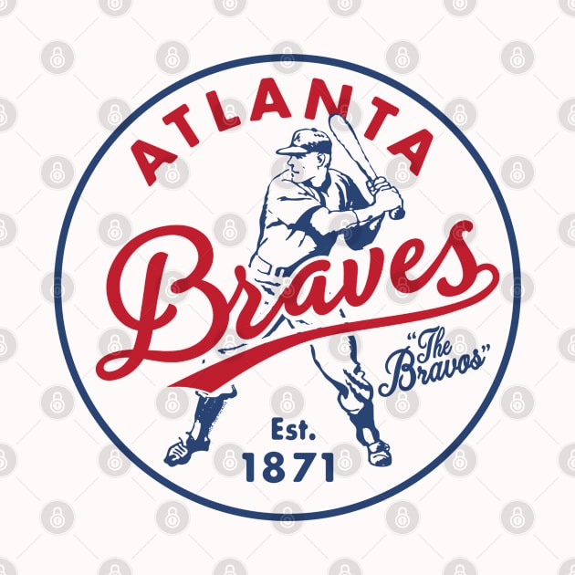 Old Style Atlanta Braves 2 by Buck Tee by Buck Tee