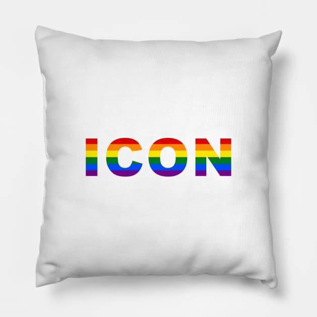 gay icon Pillow by goatboyjr