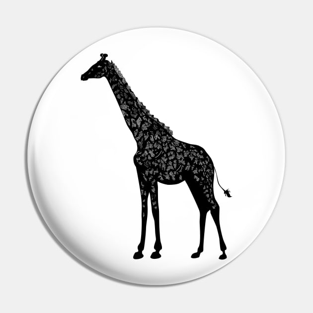 Giraffe Pin by JulietLake