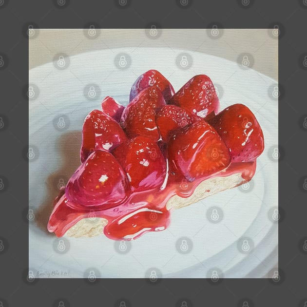 Strawberry Pie Painting by EmilyBickell