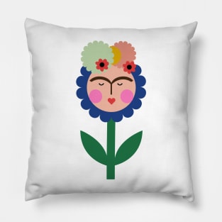 Flower Frida kahlo mexican feminist painter viva la vida Pillow