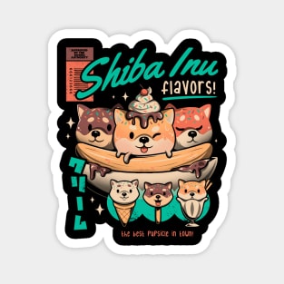 Shiba Inu Flavors - Cute Ice Cream Dog Gift Magnet