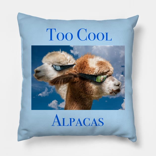 Too Cool Alpacas Pillow by robophoto