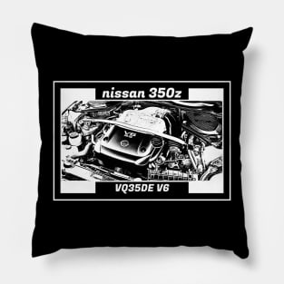 NISSAN 350Z ENGINE (Black Version) Pillow