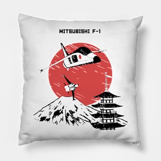 Japanese Mitsubishi F-1 illustration Pillow