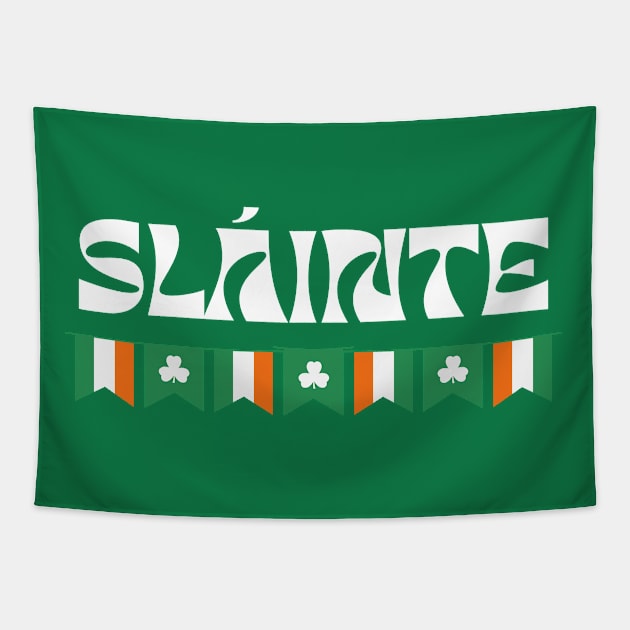 SLAINTE IRISH FLAG CELEBRATION Tapestry by Lolane