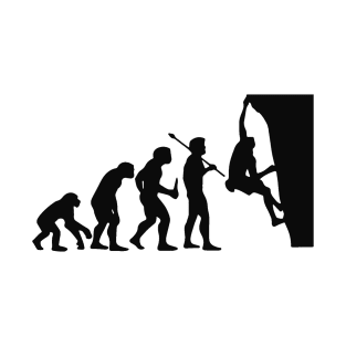 The Evolution Of Boulder Rock Climbing Design T-Shirt