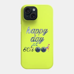 Happy 100th Day of School 100 Days of School Teacher Student T-Shirt T-Shirt Phone Case