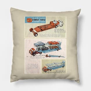 Vintage Corgi Car Transporter 1963 Pillow