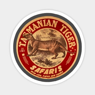 Vintage Tasmanian Tiger Hunt Magnet